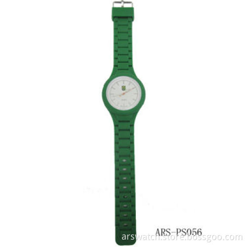 Silicone strap plastic watches in Japan quartz movement, CE & RoHS certificates